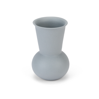 A three quarter view of a Light Grey  TUYO tequila sipping glass