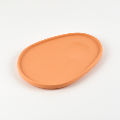 mezcal pairing plate orange porcelain