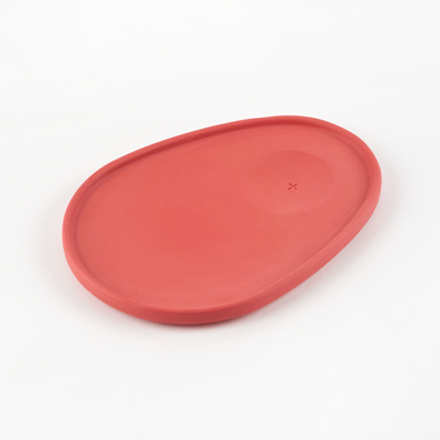 mezcal pairing plate red porcelain